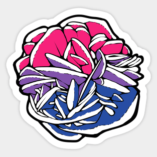 Bisexual Pride Flag Desert Rose Mineral Mineralogy Geology Sticker